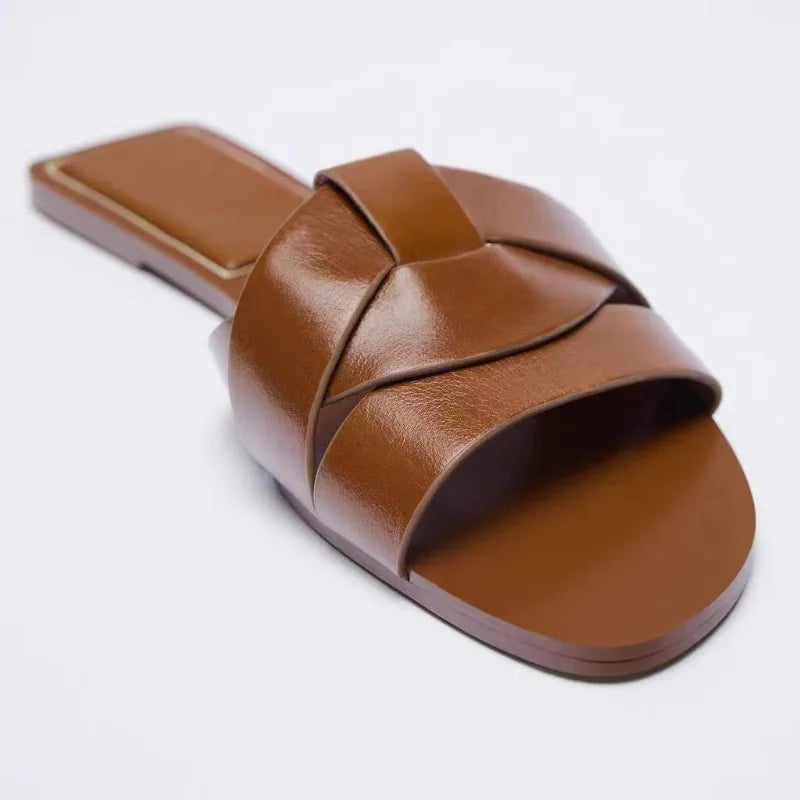 CALORA_ Zomer Dames Slippers Casual Ademend T-vormige Open Teen Sandalen