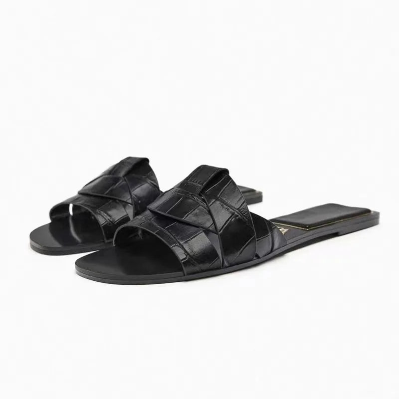 CALORA_ Zomer Dames Slippers Casual Ademend T-vormige Open Teen Sandalen