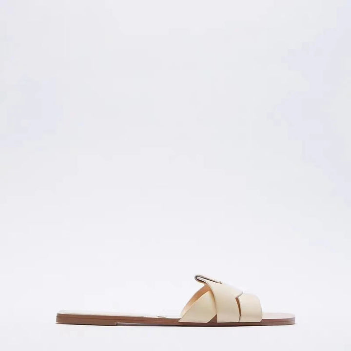 CALORA_ Zomer Dames Slippers Casual Ademend T-vormige Open Teen Sandalen