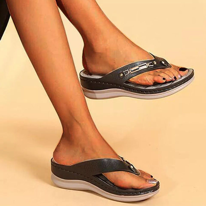CALORA_ Zomerse Bling Sandalen voor Strand en Casual Dagen