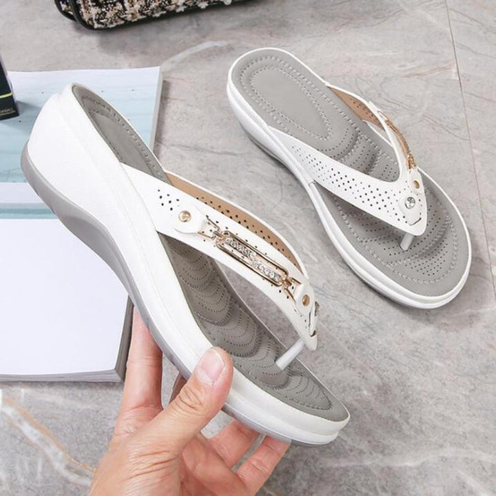 CALORA_ Zomerse Bling Sandalen voor Strand en Casual Dagen