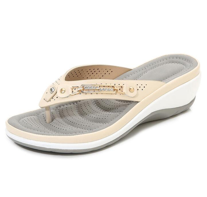 CALORA_ Zomerse Bling Sandalen voor Strand en Casual Dagen