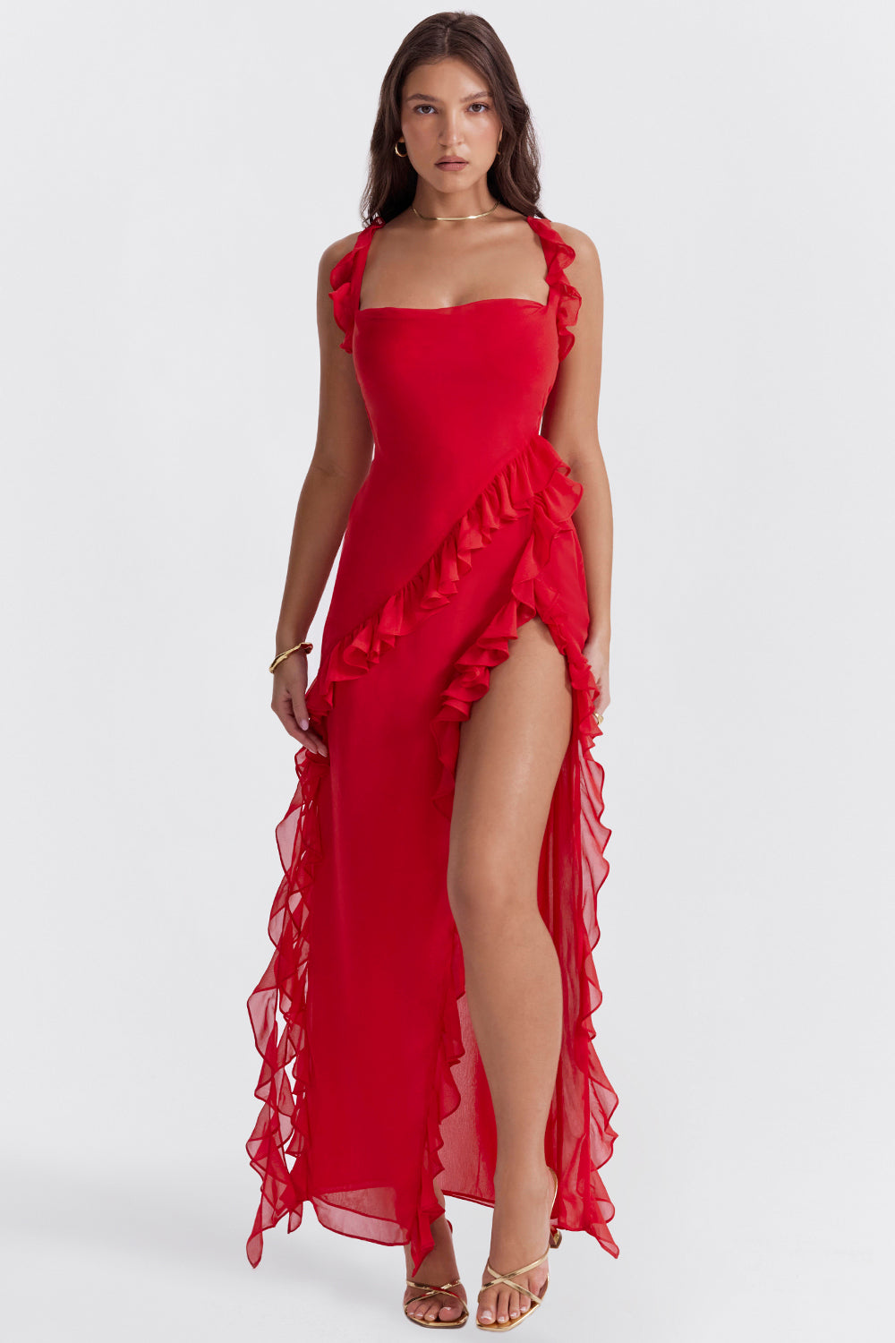 CALORA_ Zomerse Comfortabele Jurk Met Chic Silhouet En Elegant