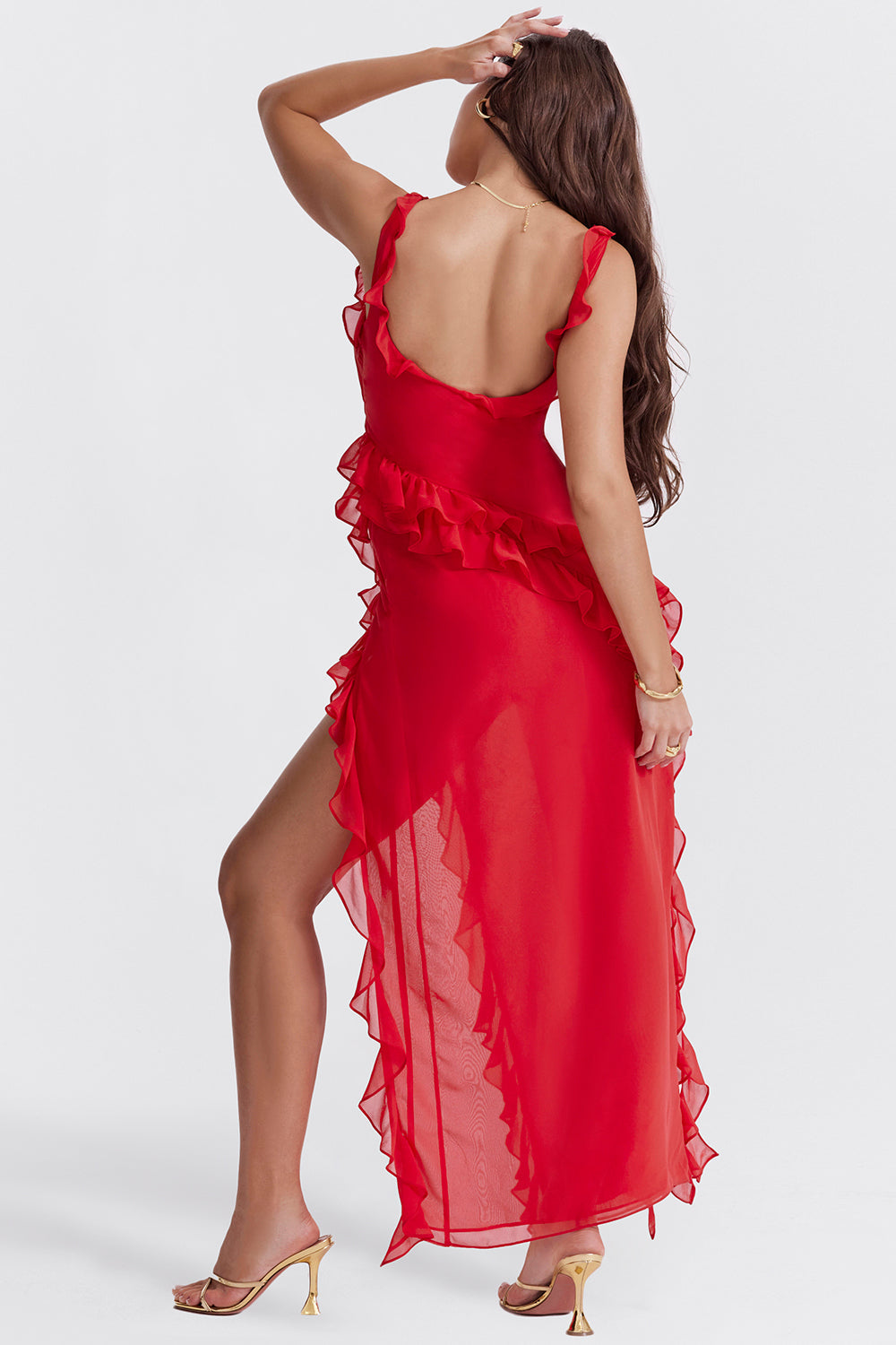 CALORA_ Zomerse Comfortabele Jurk Met Chic Silhouet En Elegant
