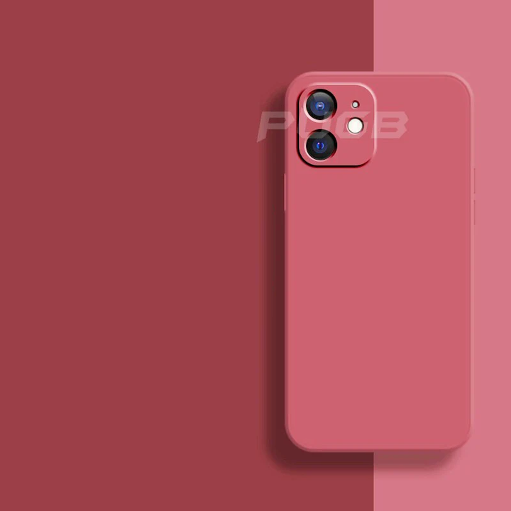 CALORA_ Zachte beschermende Silicone Hoes / case voor iPhone 11, 12 en 13