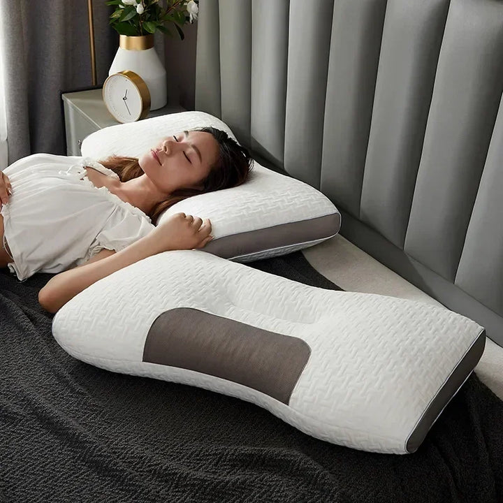CALORA_ Cloudy | Zacht Schuim Hoofdkussen met Massage en Optimale Ondersteuning