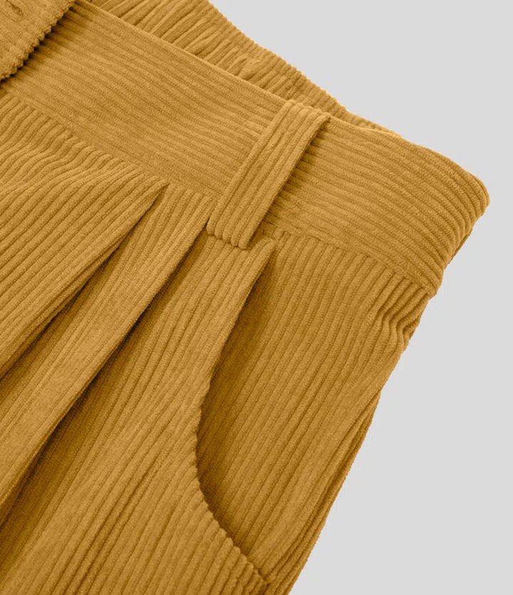 Corduroy dames Broek met uitlopende pijpen