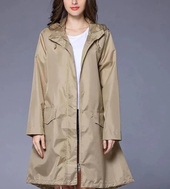 CALORA_ Odilia | Waterdicht Capuchon Regenjas voor Dames