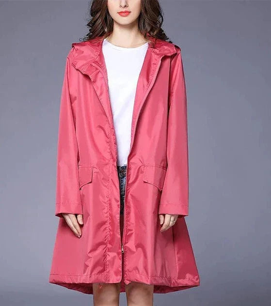 CALORA_ Odilia | Waterdicht Capuchon Regenjas voor Dames