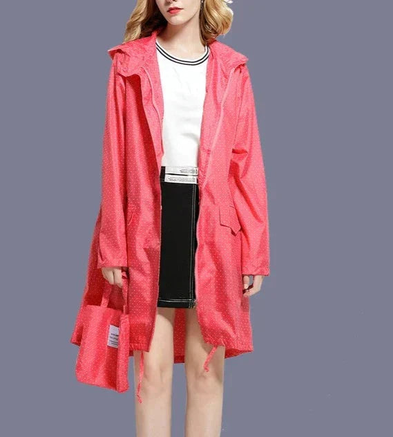 CALORA_ Odilia | Waterdicht Capuchon Regenjas voor Dames