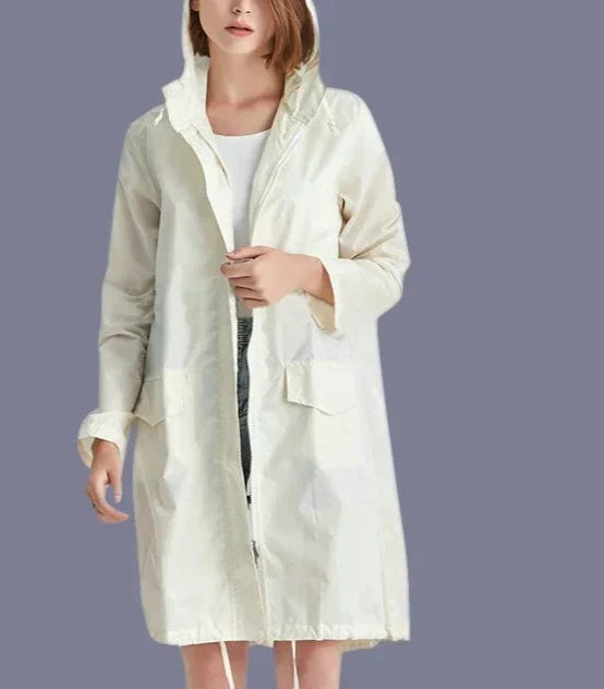 CALORA_ Odilia | Waterdicht Capuchon Regenjas voor Dames