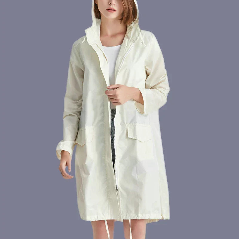 CALORA_ Odilia | Waterdicht Capuchon Regenjas voor Dames
