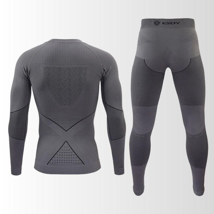 CALORA_ Thermische Trainingspak voor Mannen met Ademend Materiaal