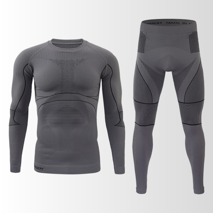 CALORA_ Thermische Trainingspak voor Mannen met Ademend Materiaal