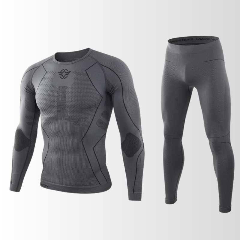 CALORA_ Thermische Trainingspak voor Mannen met Ademend Materiaal