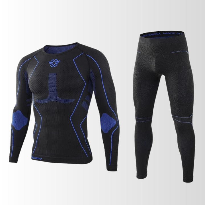 CALORA_ Thermische Trainingspak voor Mannen met Ademend Materiaal