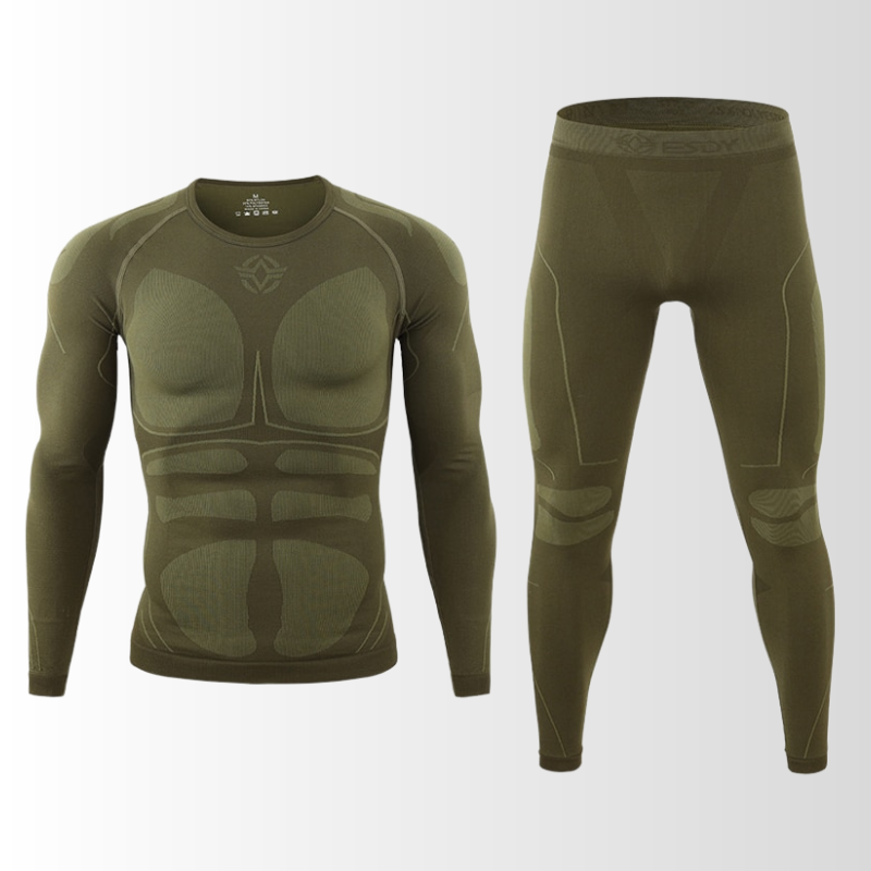 CALORA_ Thermische Trainingspak voor Mannen met Ademend Materiaal