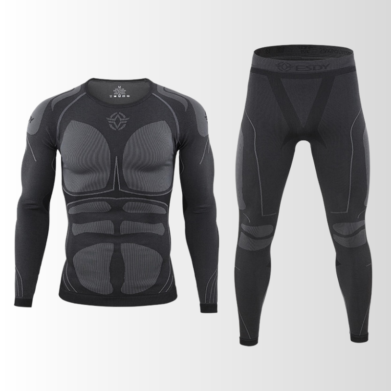 CALORA_ Thermische Trainingspak voor Mannen met Ademend Materiaal