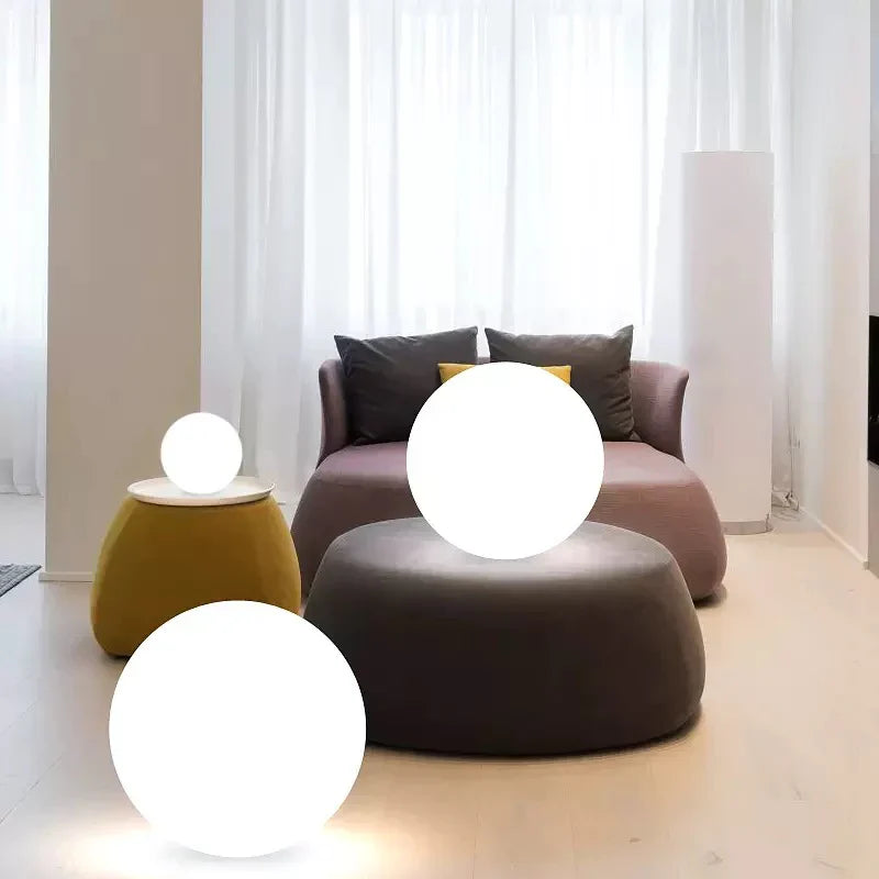 CALORA_ Moderne Bolvormige LED Tuinlamp voor Buiten en Binnen met Draadloze Oplaadbare Batterij
