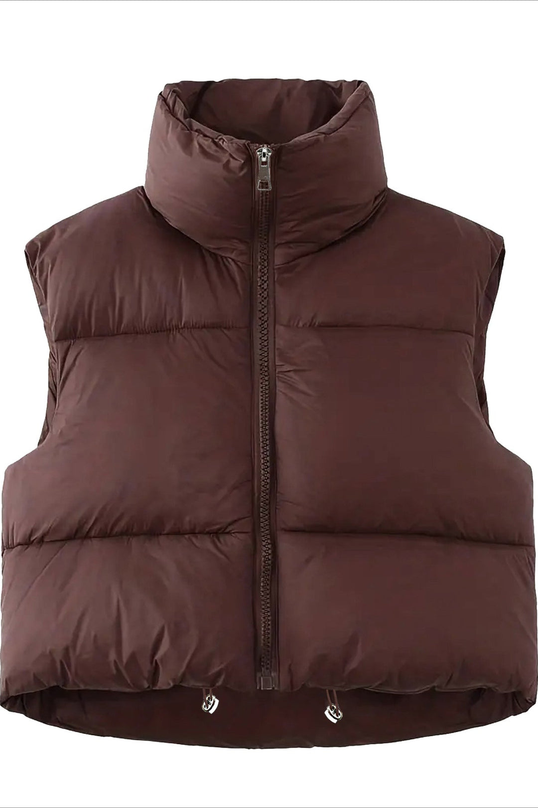 CALORA_ Moderne Casual Puffer Gilet voor Dames
