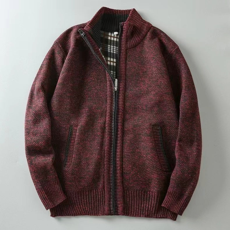 CALORA_ Bridgley | Warm gebreid vest met hoge kraag