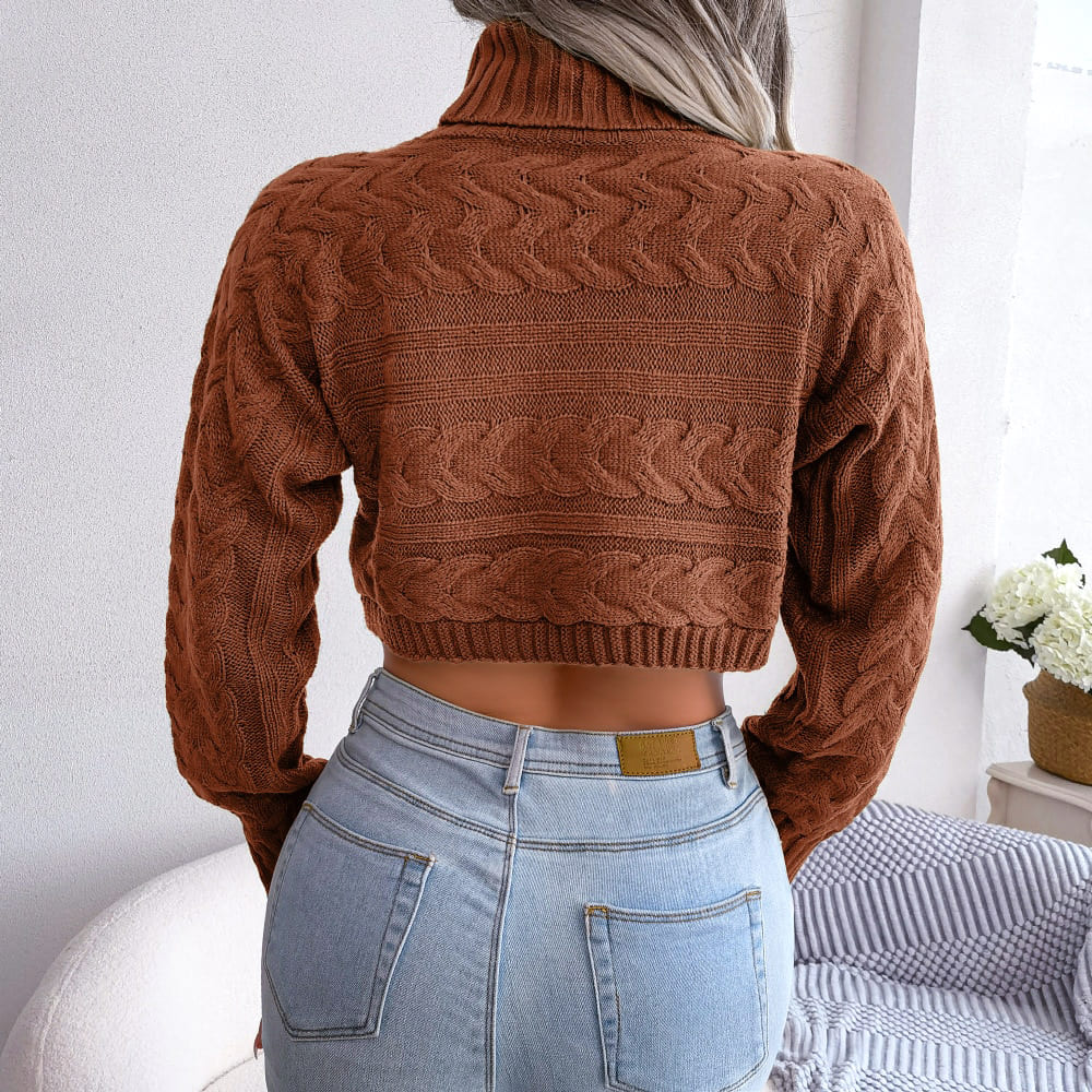 CALORA_ Jolina | warme cropped coltrui
