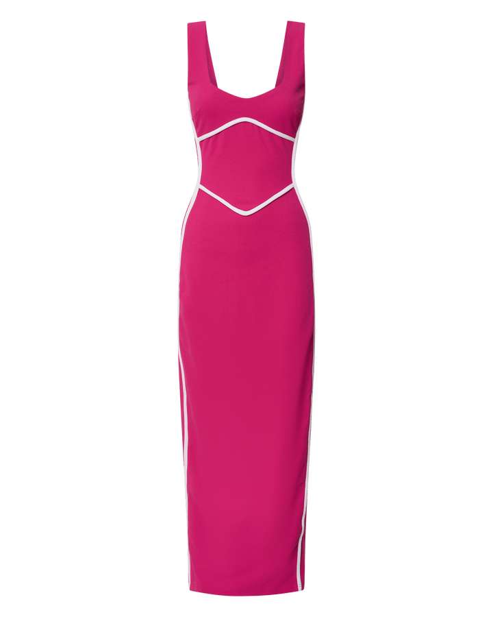 Manon | Stijlvolle Bodycon Maxi Jurk met Ronde Hals