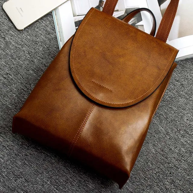 CALORA_ Trendy Leren Mini Rugzak Voor Vrouwen - Luxe en Veelzijdig