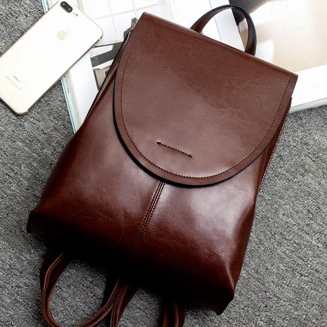 CALORA_ Trendy Leren Mini Rugzak Voor Vrouwen - Luxe en Veelzijdig