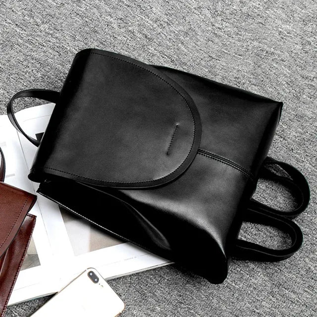 CALORA_ Trendy Leren Mini Rugzak Voor Vrouwen - Luxe en Veelzijdig