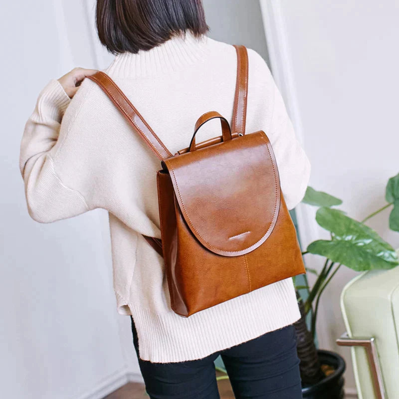 CALORA_ Trendy Leren Mini Rugzak Voor Vrouwen - Luxe en Veelzijdig