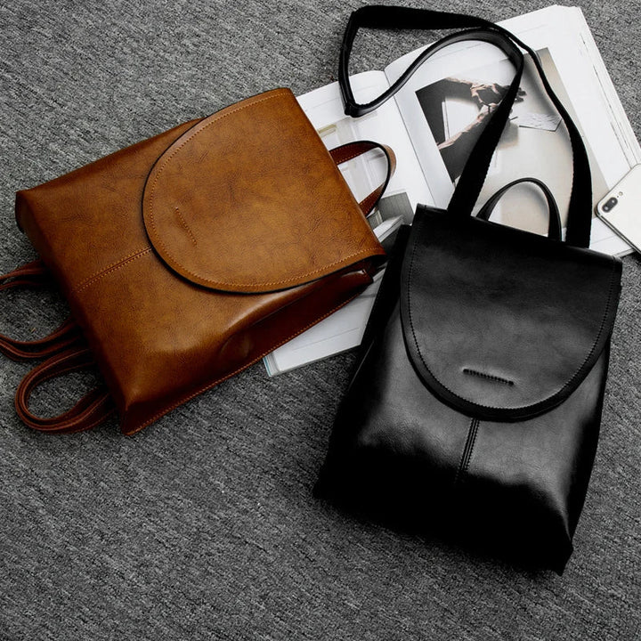 CALORA_ Trendy Leren Mini Rugzak Voor Vrouwen - Luxe en Veelzijdig