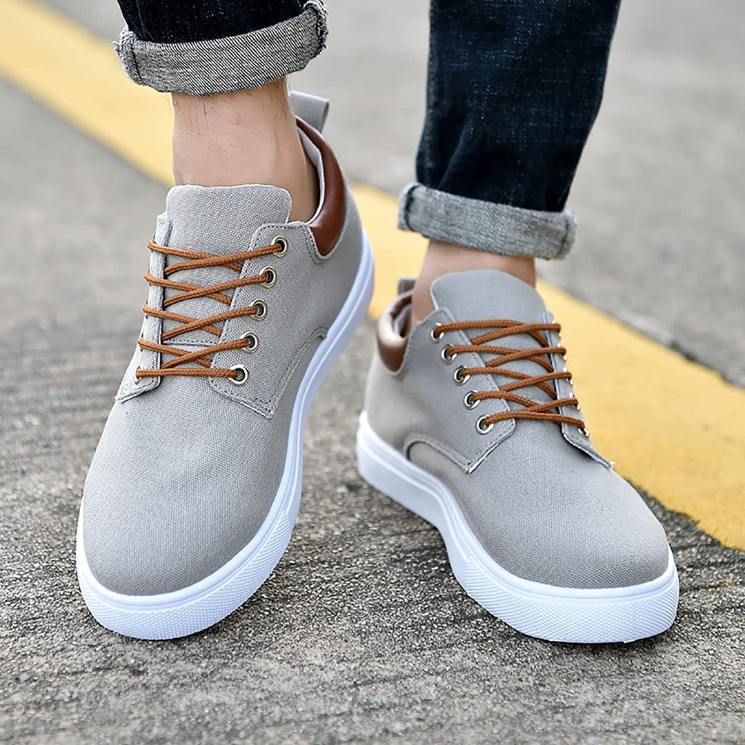 Farnham | Stoere herensneakers met witte zool