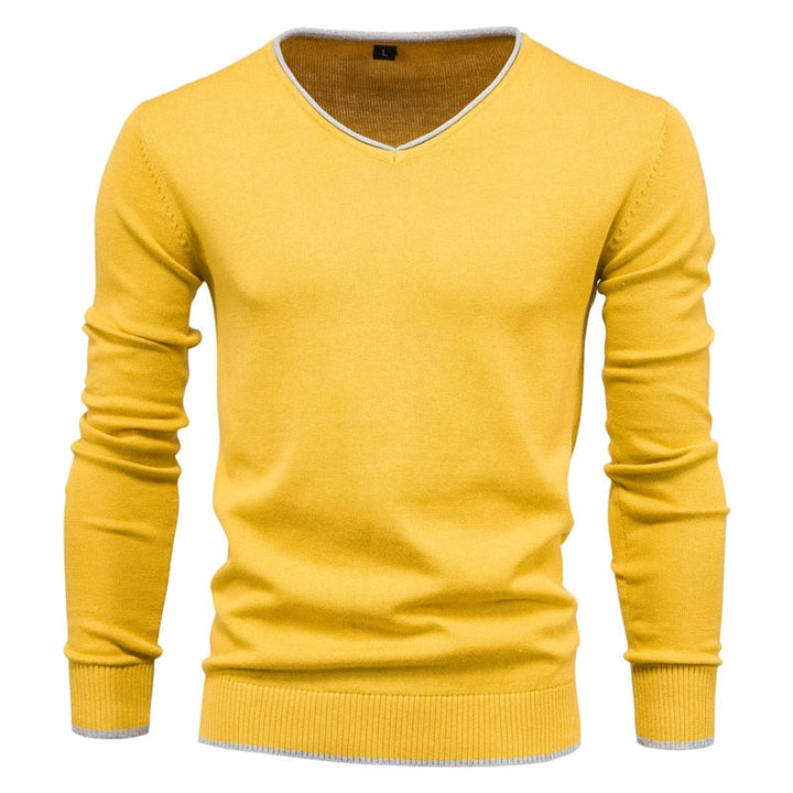 Slim Fit Sweater met V-Neck