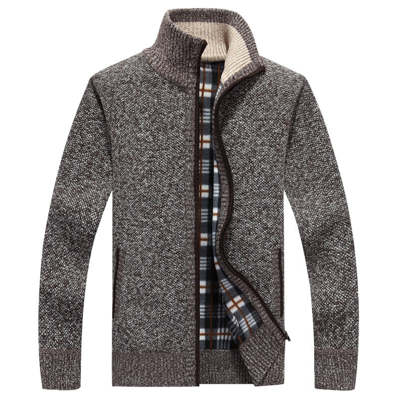 CALORA_ Bridgley | Warm gebreid vest met hoge kraag