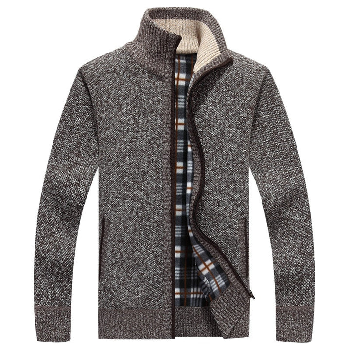 CALORA_ Bridgley | Warm gebreid vest met hoge kraag