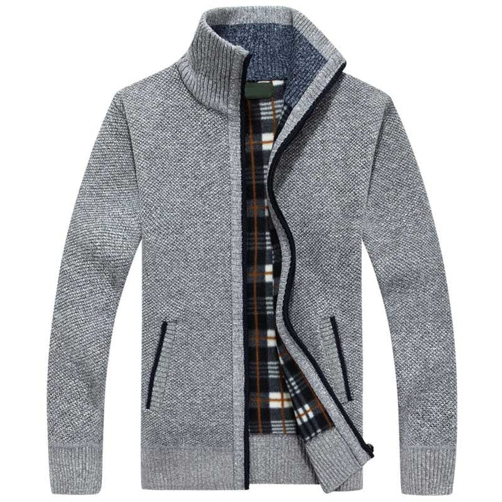 CALORA_ Bridgley | Warm gebreid vest met hoge kraag