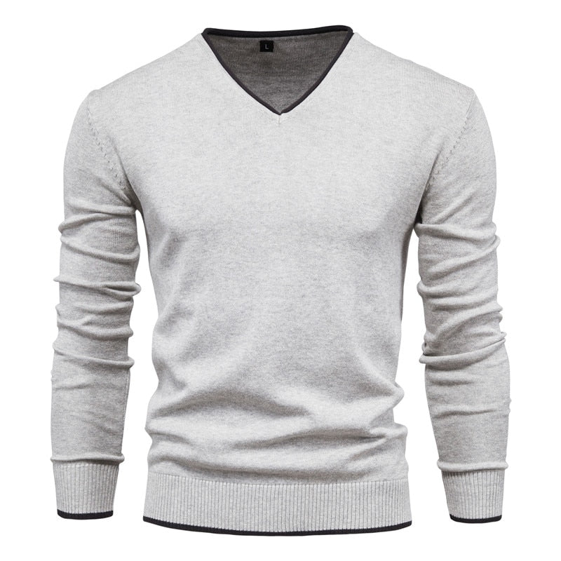 Slim Fit Sweater met V-Neck