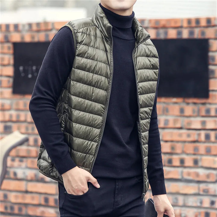 Colin | Heren Bodywarmer met kraag herfst / winter