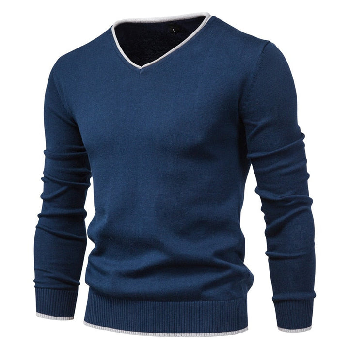 Slim Fit Sweater met V-Neck