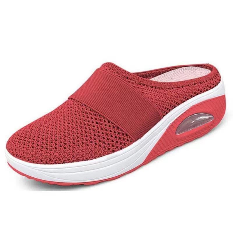 CALORA_ Luchtige Zolen Comfort Instappers voor Pijnvrij Wandelen