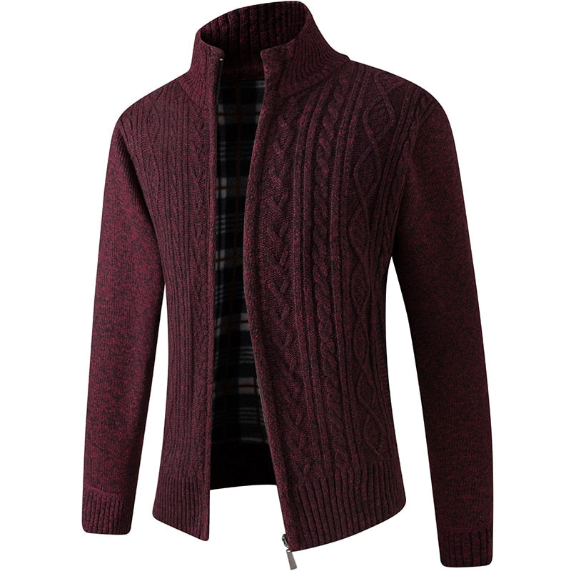CALORA_ Bridgley | Warm gebreid vest met hoge kraag