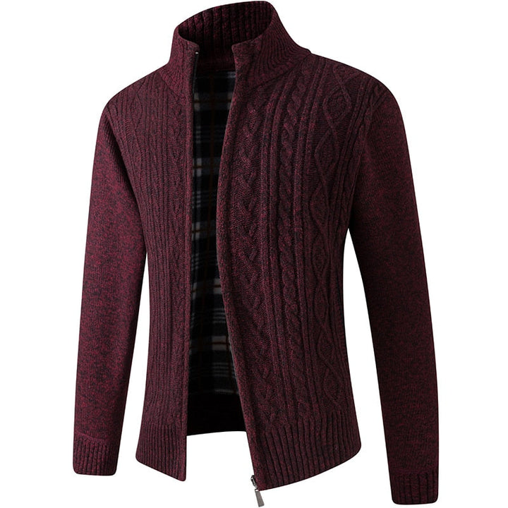 CALORA_ Bridgley | Warm gebreid vest met hoge kraag