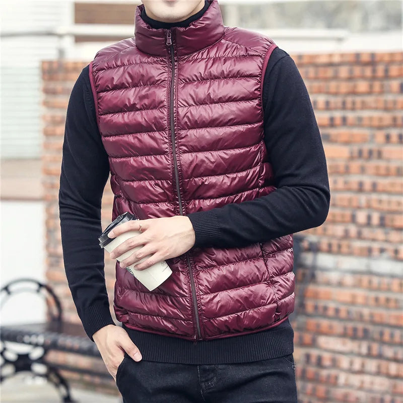 Colin | Heren Bodywarmer met kraag herfst / winter