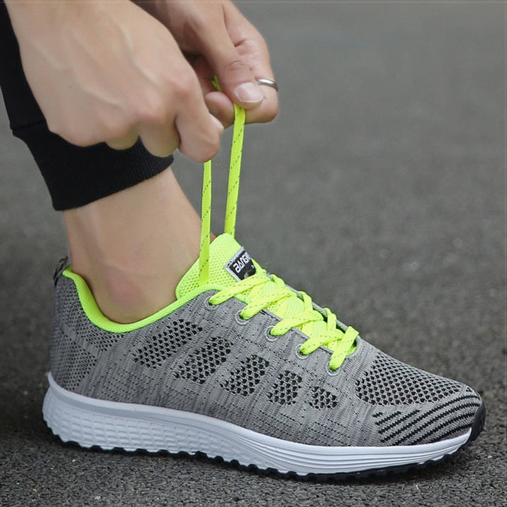 CALORA_ Sneakers voor Dames van Ademend Mesh met Stabiliteit