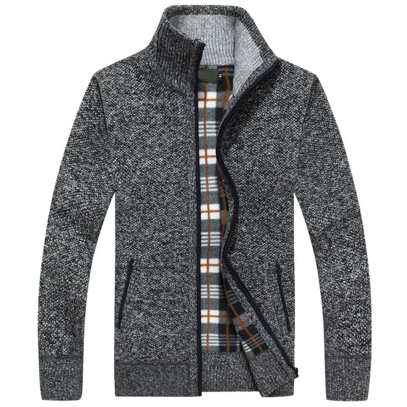CALORA_ Bridgley | Warm gebreid vest met hoge kraag