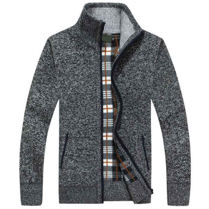 CALORA_ Bridgley | Warm gebreid vest met hoge kraag