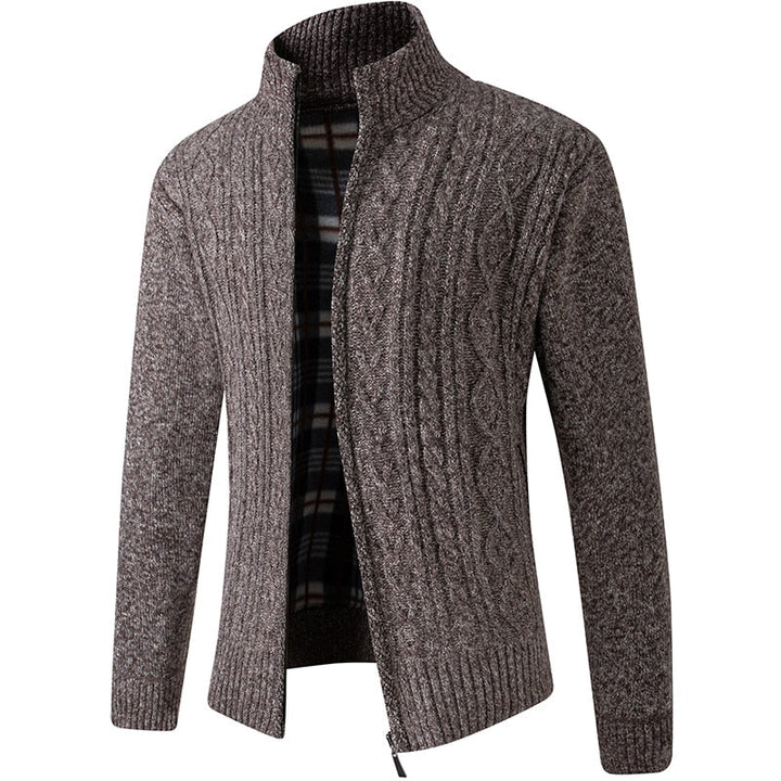 CALORA_ Bridgley | Warm gebreid vest met hoge kraag