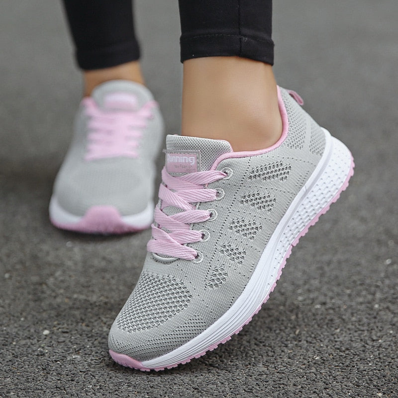 CALORA_ Sneakers voor Dames van Ademend Mesh met Stabiliteit