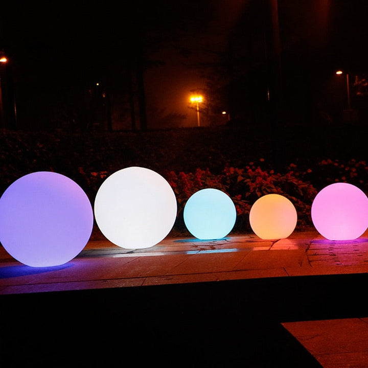 CALORA_ Moderne Bolvormige LED Tuinlamp voor Buiten en Binnen met Draadloze Oplaadbare Batterij